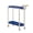 BU, variant on TopLLC Rolling Side Table With Wheels Cream Mobile End Table-Bedroom Nightstand Living Room Table Portable Nesting Table For Small Spaces Plastics Storage Rack