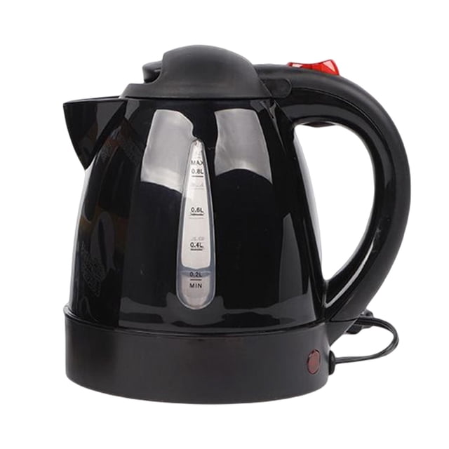 Abbracc 1L Car Electric Kettle Car Heating Cup Drinking Mug Boiler Heated Pot for Coffee Black 24V 250W
