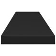 thumbnail image 3 of vidaXL Floating Wall Shelf Black 120x23.5x3.8 cm MDF, 3 of 4