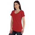 thumbnail image 3 of Inkmeso Inkmeso T-shirt à Encolure Dégagée pour Femmes à Manches Courtes d'Été, T-shirt Basique, 3 of 7