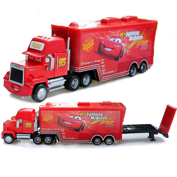 Voiture Mack Et Lightning McQueen – Modèle 1:55 Avec Camion Cars – Cadeau Enfant – Couleur No.86