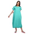 thumbnail image 2 of Moomaya Nuisette d'Allaitement en Coton pour Femmes, Unie, Ligne A, Col Rond, 2 of 5