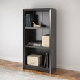 thumbnail image 2 of CorLiving Quadra Engineered Wood 3-Tier Shelf Adult Standard Bookcase with 2 Adjustable Shelves, 2 of 4