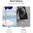 thumbnail image 4 of Cell Phone Stand Adjustable Phone Holer for Desk, Computer Office Desk Accessories for iPhone 16 Holder Women Kitchen Essentials Fits All Mobile Phones Switch Kindle iPads Tablet 4-10in White, 4 of 5