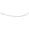 thumbnail image 1 of Perle d'Eau Douce Blanche en Argent Sterling 925 Rhodium 7-8mm avec Collier d'Extension de 2 Pouces 17 Pouces, 1 of 3