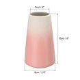 thumbnail image 2 of Unique Bargains Flower Vase, Ceramic Floral Vase for Fireplace Room Decor, Gradient Pink, 2 of 4