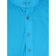 thumbnail image 3 of SKAVIJ Ensemble Kurta Pyjama Homme Coton Manches Longues Soirée Yoga Turquoise TTG, 3 of 6