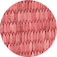 thumbnail image 1 of Ahgly Company Tapis d'Intérieur Ronds Transitionnels Lavables à la Machine, Rouge Rubis, 7 Pieds Rond, 1 of 7
