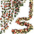 thumbnail image 2 of Rose Vine Flowers Artificial Flower Hanging Rose Home Decor, 2 of 4