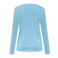 thumbnail image 5 of Timegard Womens Tops V-Neck Long Sleeve Basic Tee Solid Color Comfy Blouse Fall Casual Tunic Tops, 5 of 5