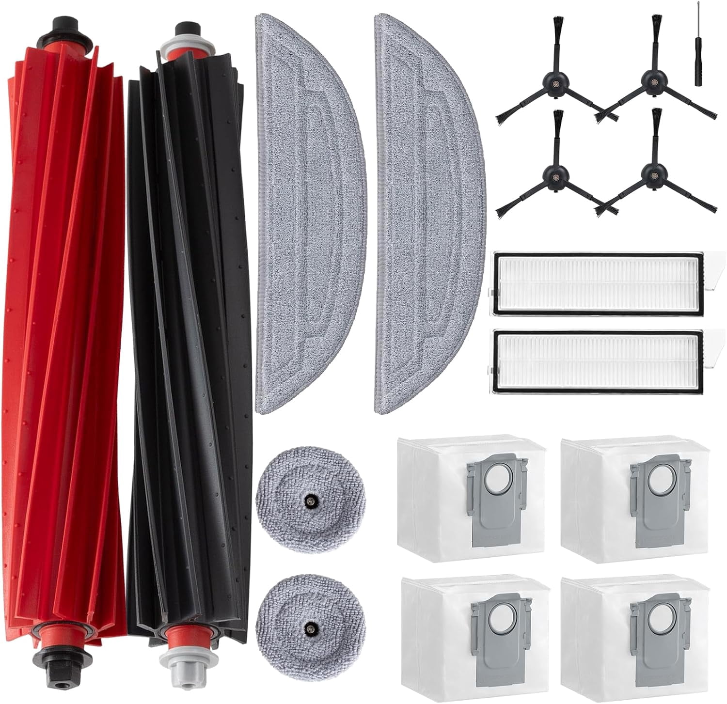 Robot Vacuum Accessories 18 Piece Kit for Roborock S8 Max Ultra