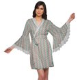 thumbnail image 1 of Moomaya Printed Robe For Women Dressing Gown Short Cotton Summer Bathrobe, 1 of 6