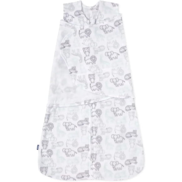 HALO® SleepSack® Swaddle, 3-Way Adjustable Wearable Blanket, TOG 1.5, Animal Action