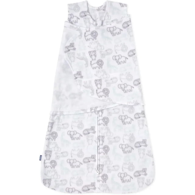 HALO® SleepSack® Swaddle, 3-Way Adjustable Wearable Blanket, TOG 1.5, Animal Action