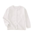 thumbnail image 1 of LOVZFMLL Chandails pour Tout-Petits Garçons Filles, Tricot Douillet Uni en Pur Coton Décontracté à Boutons devant, Col Ras du Cou, Manches Longues, Haut Chandail, Vêtements d'Automne 3-4 Ans Vêtements Garçons Filles, 1 of 6