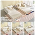 thumbnail image 4 of YINIX 78.6"  Sofa Couch with Two Pillows,  Comfy Modular Convertable Sofa Bed for Living Room, Beige, 4 of 9