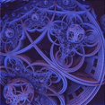 thumbnail image 1 of Ahgly Company Tapis d'Intérieur Lavable en Machine Carré Transitionnel Bleu Minuit, 5 Pieds Carré, 1 of 7