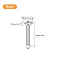 thumbnail image 2 of Unique Bargains Vis de Machine à Tête Ovale M4x25mm, Lot de 50 Vis à Tête Fraisée Légèrement Relevée en Acier Inoxydable 304, 2 of 5