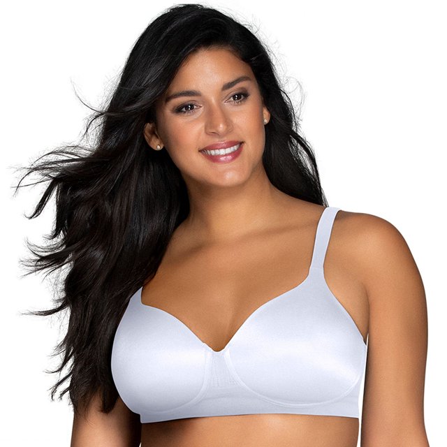 Vanity Fair Womens Beyond Comfort Full Figure Wirefree Bra, 42D, Star White