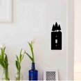 thumbnail image 4 of Trees Iron Single Toggle Light Switch Wall Plate Cover Forest Power Outlet Decorations Rectangle Black with Screws for Switch Electric Outlets for 0.37x1 inches Hole Toggle Switch, 4 of 5