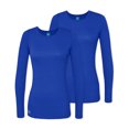 thumbnail image 1 of Adar sous-Couches pour Femmes, Lot de 2 - T-Shirt de sous-Couche à Manches Longues Confortable, 1 of 7