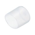 thumbnail image 1 of Unique Bargains 20pcs Embouts en Caoutchouc 25mm (1') Vinyle PVC Rond Tube Bouchon Couvercle Vis Protecteurs de Filetage Clair, 1 of 5
