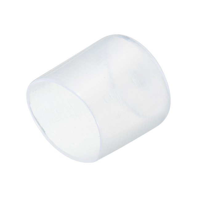 Unique Bargains 20pcs Embouts en Caoutchouc 25mm (1') Vinyle PVC Rond Tube Bouchon Couvercle Vis Protecteurs de Filetage Clair