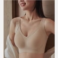 thumbnail image 5 of No Padding Bra on Clearance Fashion Bras for Women No Underwire Seamless Wireless Bralettes Plus Size Comfortable with Support Everyday Bra No Wire Bras Beige, 5 of 5
