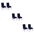 thumbnail image 1 of Redempat 2pieces Scratch-resistant Velvet Dining Chair Covers - High-end Texture Wear-resistant Dining Room Navy 2 pcs 3Set, 1 of 6