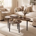 thumbnail image 4 of Gymax Nest Coffee Tables Set of 2 Modern Accent Tables w/ Solid Wood Support Legs, 4 of 10