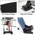 thumbnail image 2 of Moustache Ergonomic Foot Rest Under Desk, Home Office Footrest Flat Texture Design with 0 - 20 Degree Tilt Angle Adjustment, Non-Slip, 2 of 6