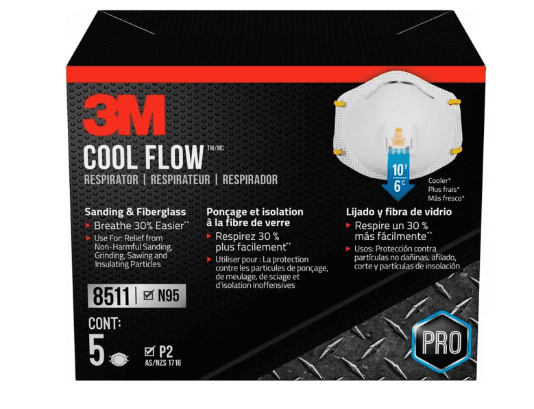 3M N95 Cool Flow Mask, 5-pk