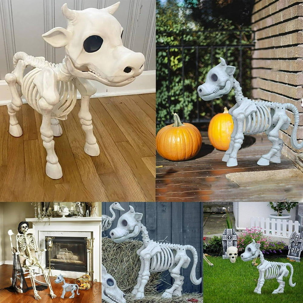 Halloween Skeleton Dog Prop Animal Bones Party Shop Decoration Horror