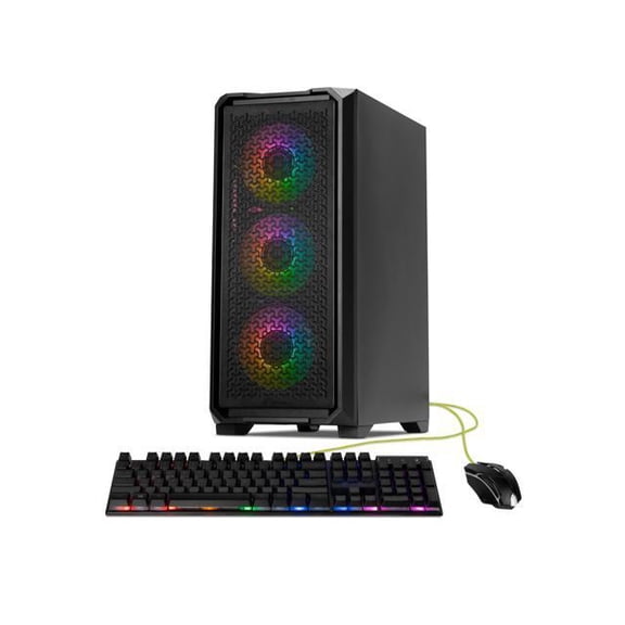 Yeyian Gaming Desktop PC Vault 44F0B-550P1N Intel Core i5-14400F 16GB DDR5 1TB NVMe SSD GeForce RTX 5050 Windows 11 Home