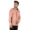 thumbnail image 3 of Bestman Solid Formal Shirt For Mens Button Down Shirt Front Patch Pocket Office Wear, 3 of 7