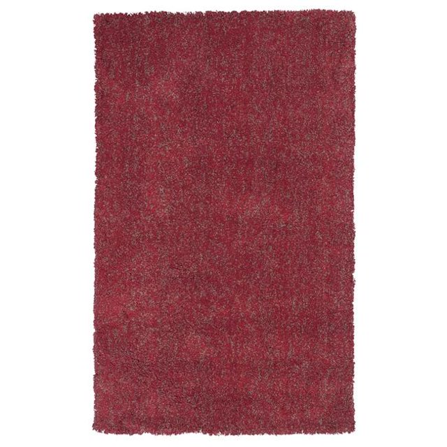 HomeRoots 353413 27 x 45 in. Polyester Red Heather Area Rug