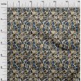 thumbnail image 3 of oneOone Rayon Teal Blue Fabric Abstract Geometric With Texture Craft Projects Decor Fabric Printed By The Yard 56 Inch Wide, 3 of 4