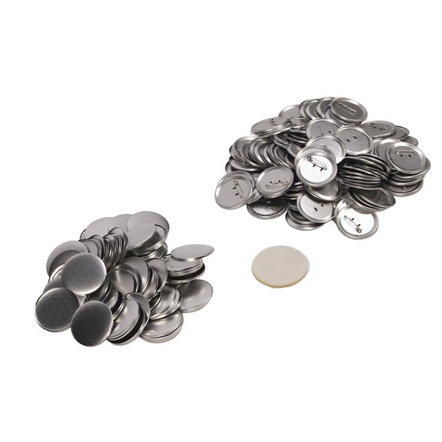 100 Ensembles de Fournitures pour Fabrication de Boutons Vierges, Kit de Badges Ronds en Métal Polyvalent pour Design Personnalisé DIY Badge