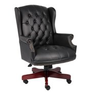 Scranton & Co Traditional High Back Caressoft Executive Chair in Black