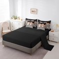 thumbnail image 3 of Erosebridal Literie Nœud Papillon pour Filles Taille Simple, Lit en Sac Imprimé Léopard Beige Taille Simple, Réversible 7 Pcs, 3 of 5