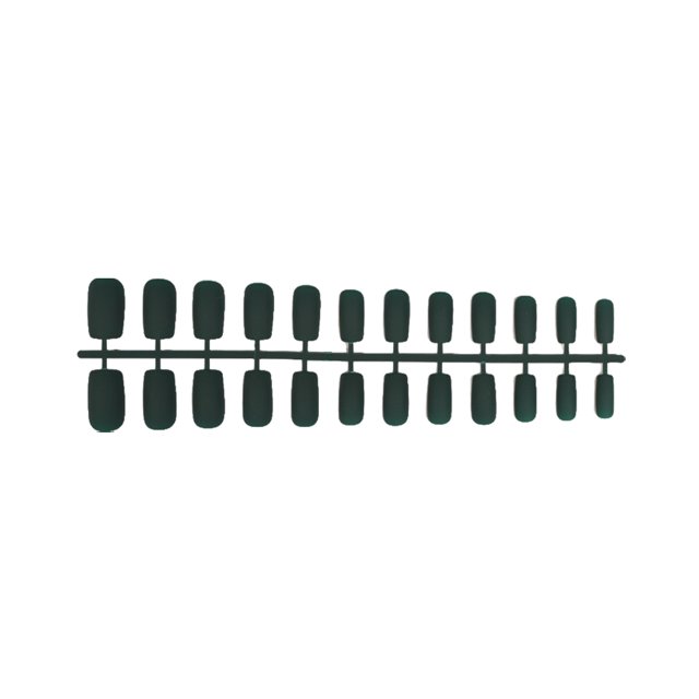 1 Set Glue on Nails Medium Length Files Solid Color Glue Stick Full Cover Wraps Art Decals Artificial Beauty Tool Manicure Kit Decorations 3