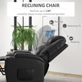 thumbnail image 4 of HOMCOM PU Leather Power Lift Chair for Elderly with Remote Side Pockets, 4 of 10