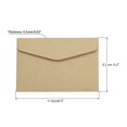 thumbnail image 2 of Unique Bargains Blank Mini Envelopes, Storage Card Holder, Brown, 100 Count, 100 Pack, 2 of 6