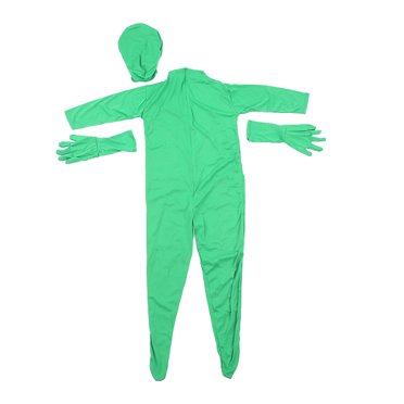 Justaucorps à Écran Vert, Design Fendu pour Photographie, Film, Justaucorps à Écran Diffusion en Direct