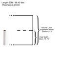 thumbnail image 2 of Uxcell 98ft x 31in Cellophane Wrap Wrapping Paper 2.2 Mil Thick, Clear 1 Roll, 2 of 4
