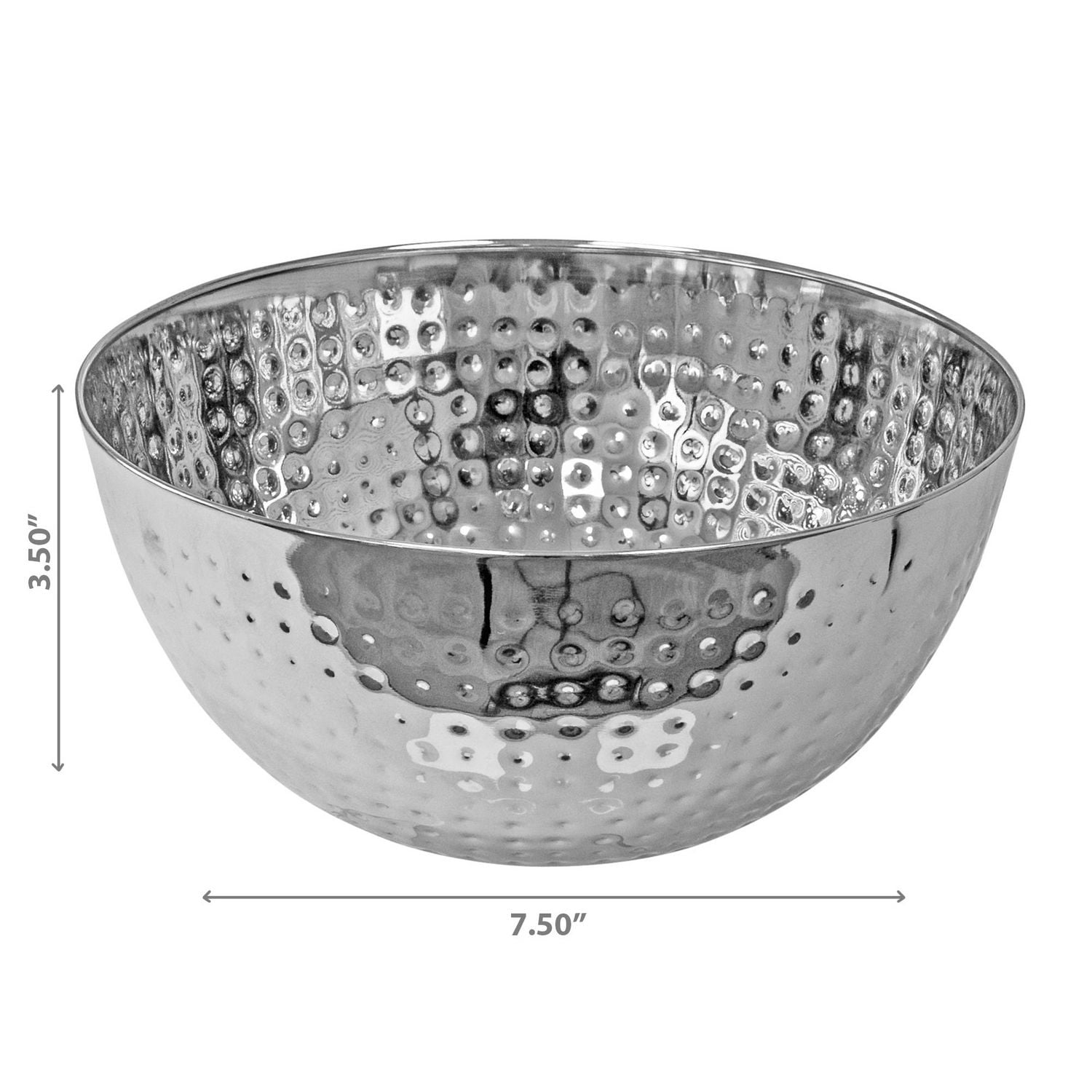 IH Casa Decor En Acier Inoxydable Salad Bowl 7.50" - Ensemble De 2