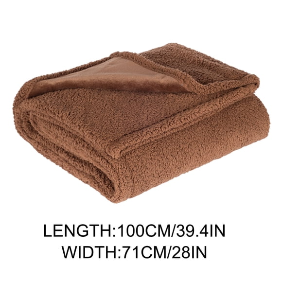Flannel Blanket - Soft Thermal Insulation Throw, Lightweight Double-Sided Microfiber Blanket for Home & Travel, Easy Care Machine Washable