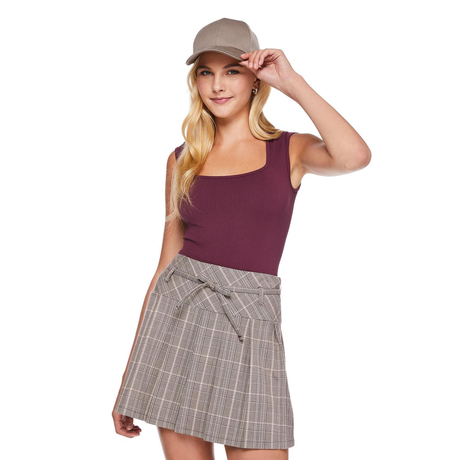 No Boundaries Women's Seamless Cap Sleeve Bodysuit