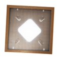 thumbnail image 4 of GROWTH TANK Vinyl Record Frame Album Record Rack Storage Organizer Hanging Home Decoration Lightweight Wall Mount Holder Easy to Install Brown, 4 of 9