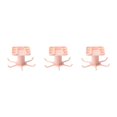 thumbnail image 3 of Maytalsory 1/2/3/5 Kitchen Hanger Self-adhesive Replacement Solid Color Punch-free 360 Degree Rotatable 6 Claw Detachable Mug Brush Rack Pink 3PCS, 3 of 6